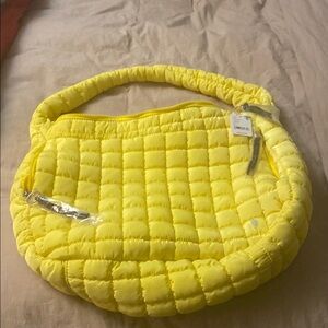 Yellow Quilted Women's Bag